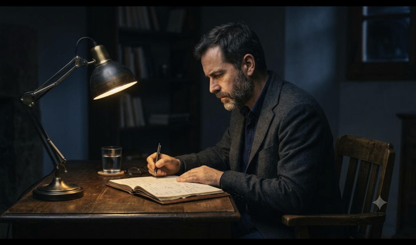 Trader analizando historial de operaciones en un diario de trading para calcular esperanza matemática