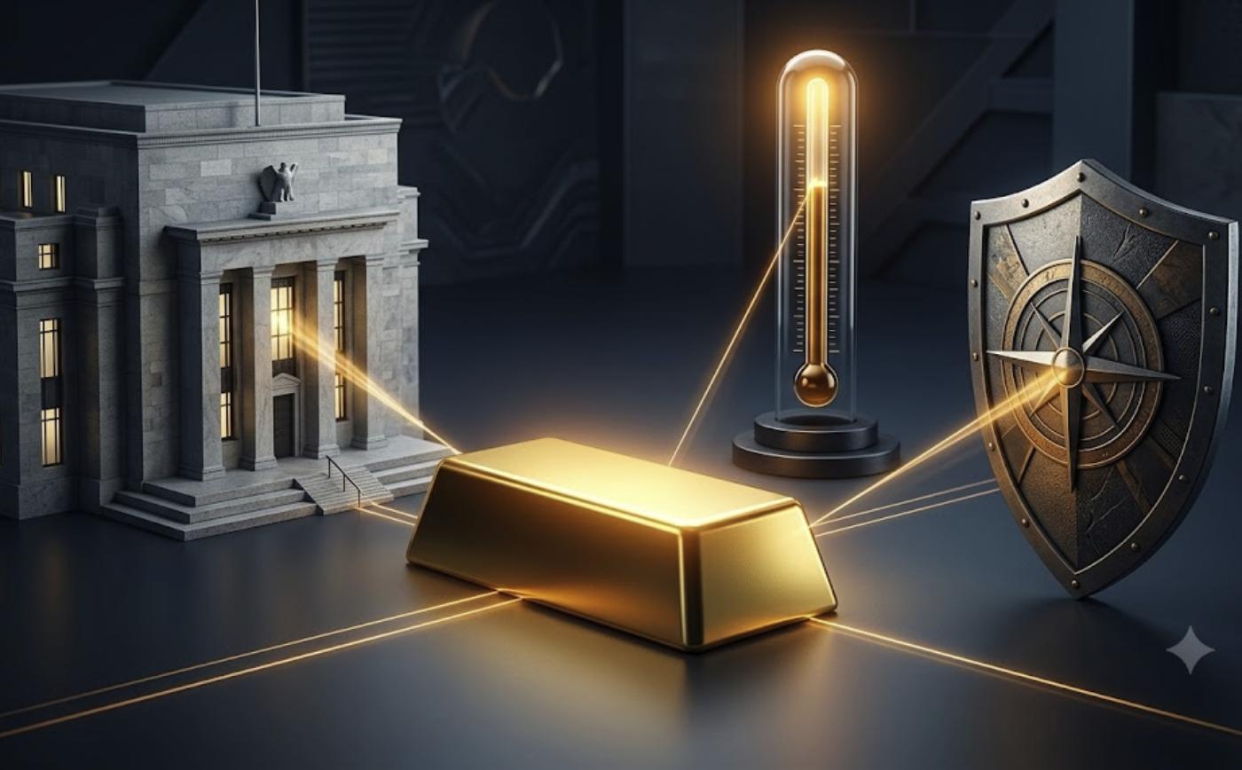 Los tres motores que mueven el precio del oro: la politica de la Fed, la inflacion y la geopolitica